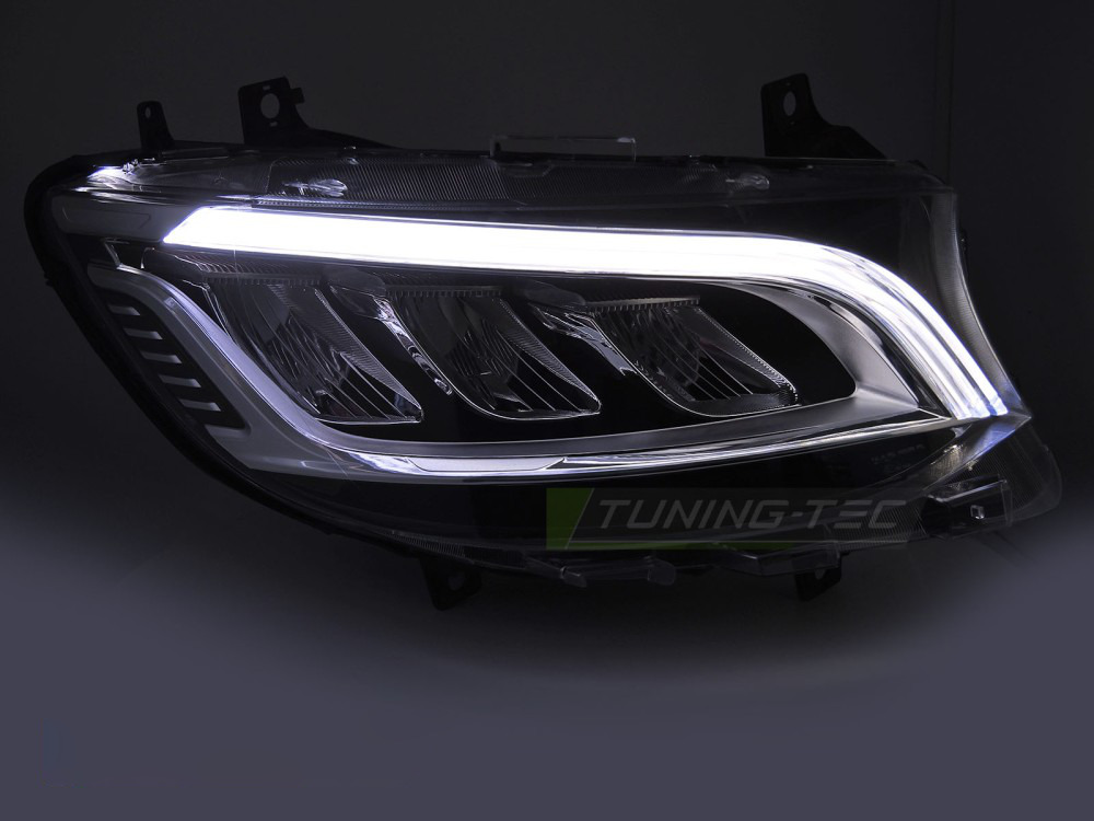 Fari Anteriori Full LED Cromati con Luci Diurne per Mercedes Sprinter 18-23