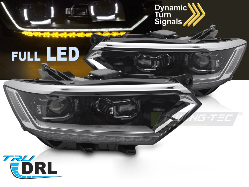 Fari Anteriori Full LED Sequenziali per Volkswagen Passat B8 (2014-2019)