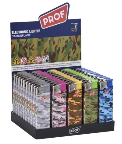 Accendini elettronici ricaricabili camouflage design resistente e pratico