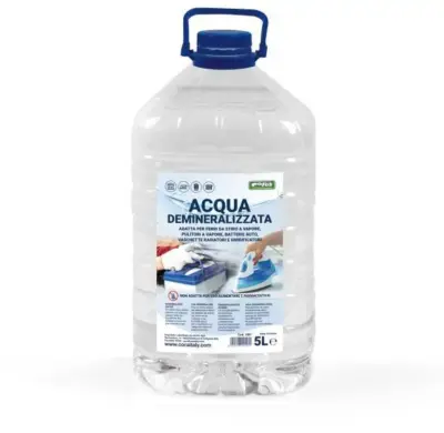 Acqua demineralizzata liquido antiruggine pulizia batterie e impianti