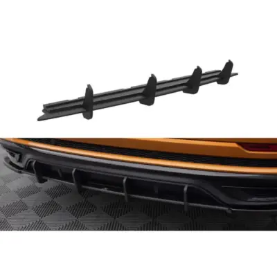 Add-on Diffusore Posteriore Nero Opaco per Audi Q8 S-Line 2018-2023