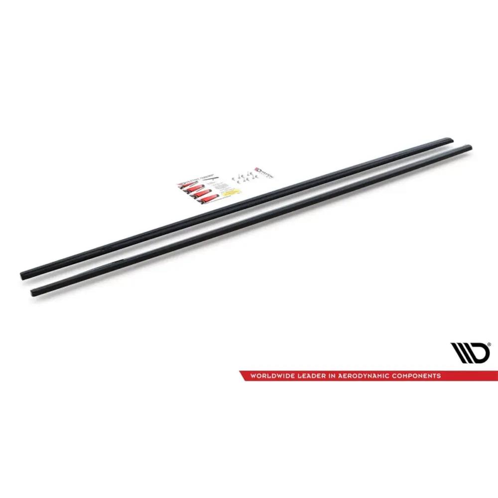 Additivi Minigonne Laterali Neri Opachi per BMW Serie 5 E39 1998-2003 M5