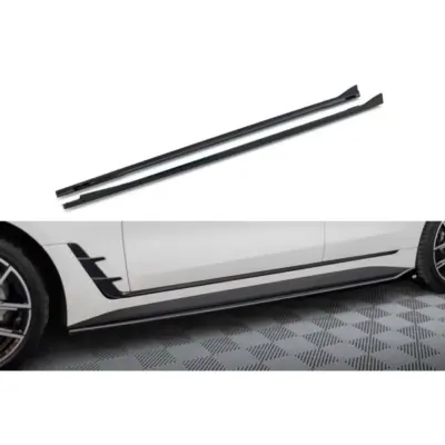 Additivi Versione 1 per Minigonne Laterali BMW I4 G26 M Package dal 2021 Nero
