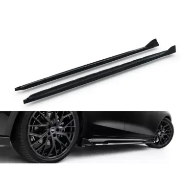 Additivi Versione 2 per Minigonne Laterali S-line Audi A6 C9 dal 2025 Nero