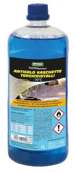 Additivo liquido antigelo tergicristalli invernale protezione -70°C 1 litro
