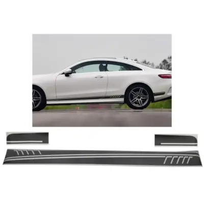 Adesivi Laterali Vinile Nero Opaco per Mercedes C238 Coupe W212 W213 E46 E63