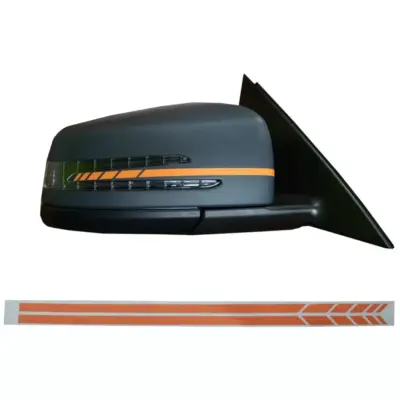 Adesivo Specchietto Arancione Opaco per Mercedes a B C e S CLA GLA CLS GLK