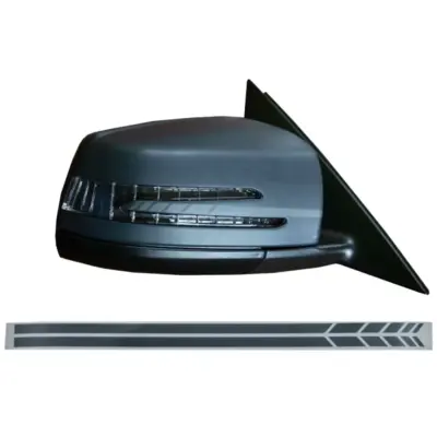 Adesivo Specchietto Grigio Scuro per Mercedes a B C e S CLA GLA CLS GLK W204