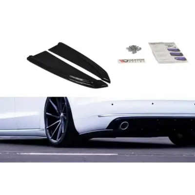 Aggiunte Laterali Paraurti Posteriore Nero Audi A8 D4 2009-2013