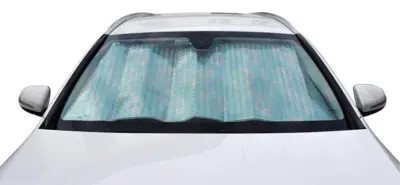Alette parasole auto anteriori universali in tessuto resistente 130x60 cm