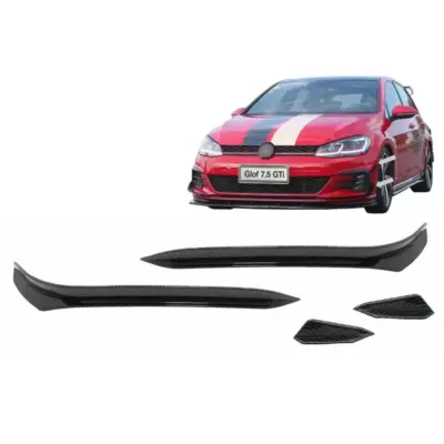 Alette Paraurti Anteriore Effetto Carbonio per VW Golf 7.5 GTI 2017-2020