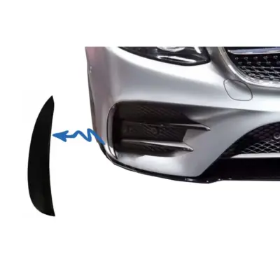 Alette Paraurti Anteriore Laterali Nere per Mercedes Classe E W213 S213 C238