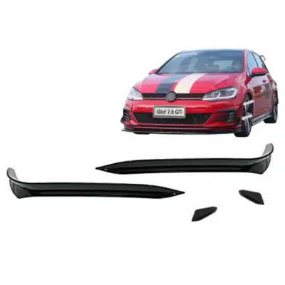 Alette Paraurti Anteriore Nere Piano VW Golf 7.5 GTI 2017-2020