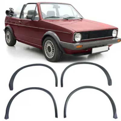 Allargamento Passaruota 4 Pezzi per Volkswagen Golf 1 + Cabrio Jetta 1