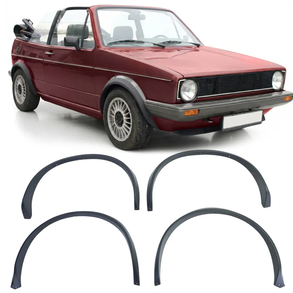 Allargamento Passaruota 4 Pezzi per Volkswagen Golf 1 + Cabrio Jetta 1