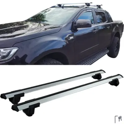 Alluminio Querstreben Set per Ford Ranger T6 T7 T8 (2012-2022) con Barre