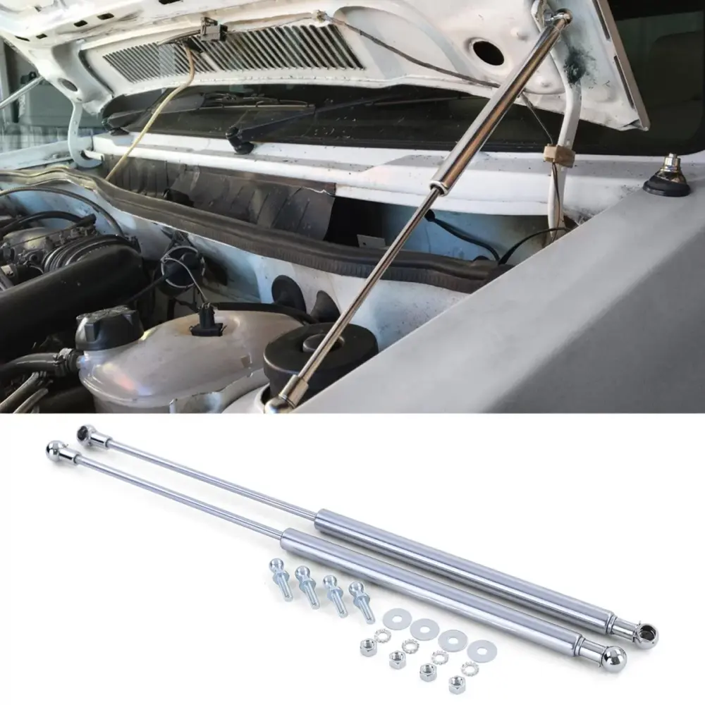 Ammortizzatori Cofano Cromati Anteriori Coppia per Volkswagen Golf 1 Cabrio