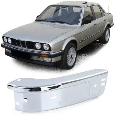 Angolo Cromato Paraurti Anteriore Sinistro per BMW Serie 3 E30 82-87