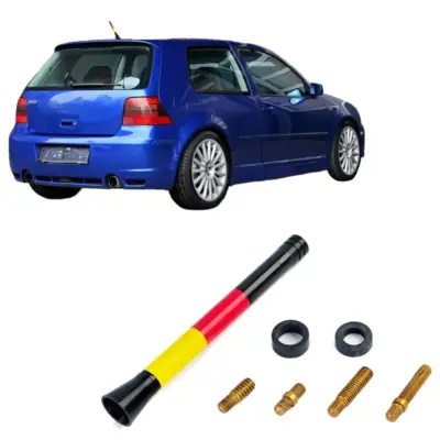 Antenna Corta 11cm Bandiera Germania per Volkswagen Golf 3 4 5 Polo 6N2 9N Bora