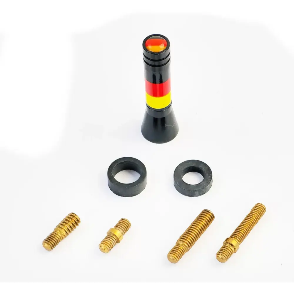 Antenna Corta 5cm Bandiera Germania per Volkswagen Golf 3 4 5 Polo 6N2 9N Bora