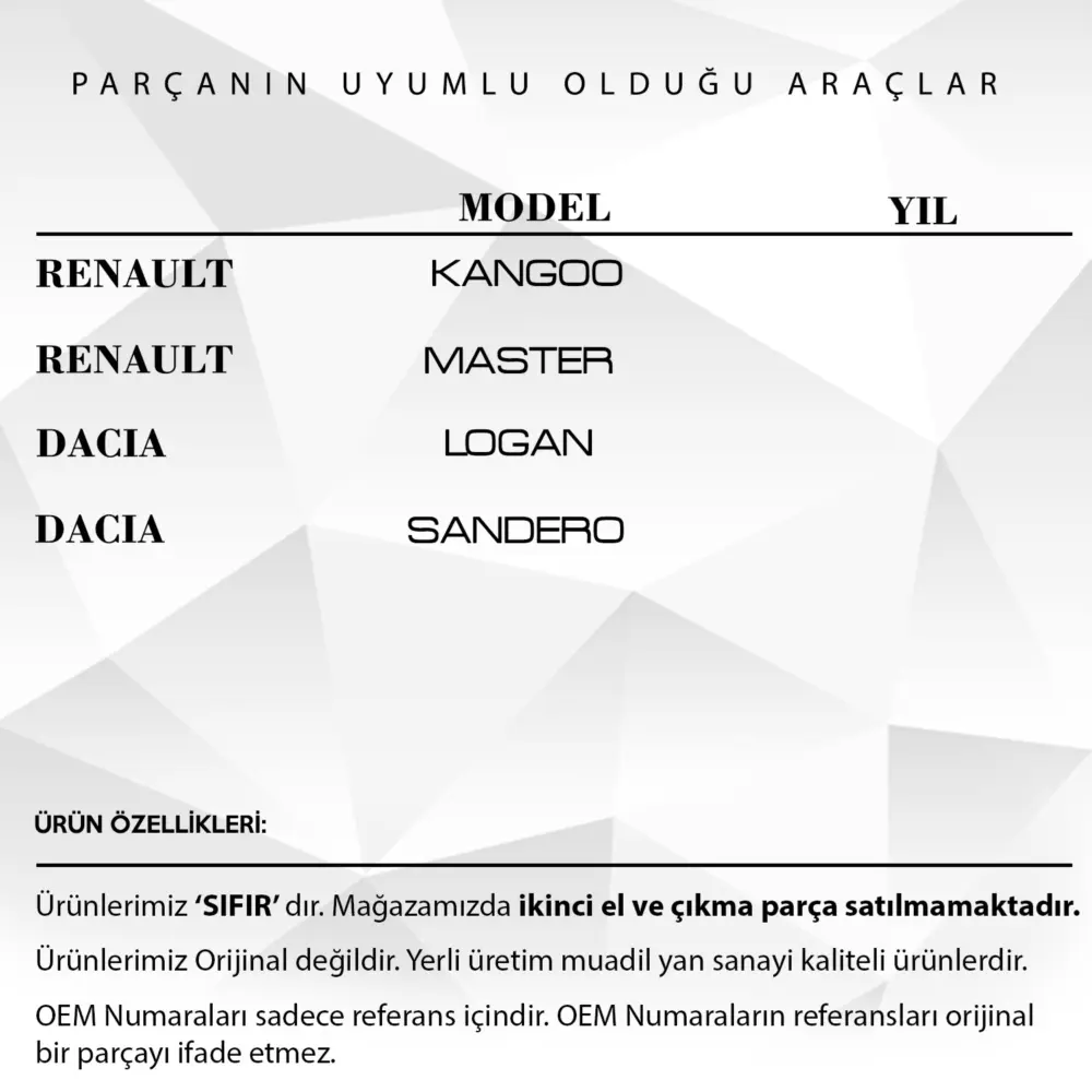 Antenna Tetto 60cm per Renault Megane, Clio, 19 e Dacia Logan