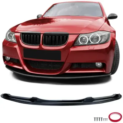 # Anteriore Performance Spoiler Nero Lucido per BMW Serie 3 E90 E91 (2005-2008)