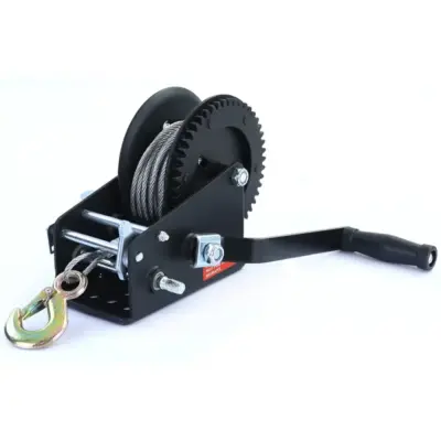 Argano Manuale 1500kg con Cavo 10m Nero Universale