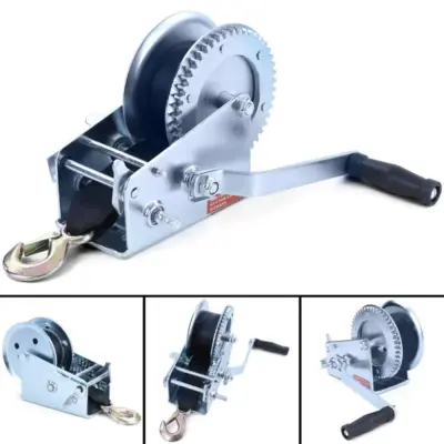 Argano Manuale con Cavo e Cintura 8M 1360 kg Universale