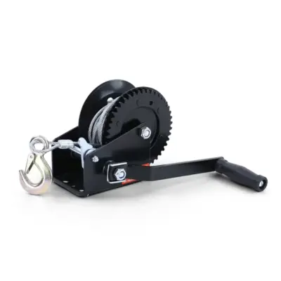 Argano Manuale Nero con Cavo Acciaio 10m 800 kg Universale