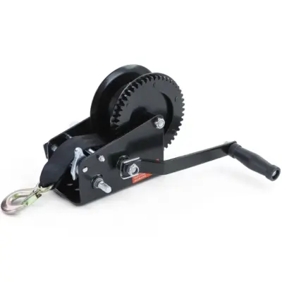 Argano Manuale Premium 1500kg con Cinghia 8M Nero Universale