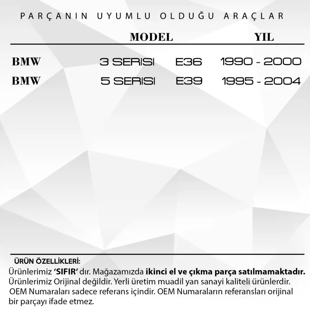 Asta Riparazione Tettuccio Apribile per BMW Serie 3 E36, Serie 5 E39