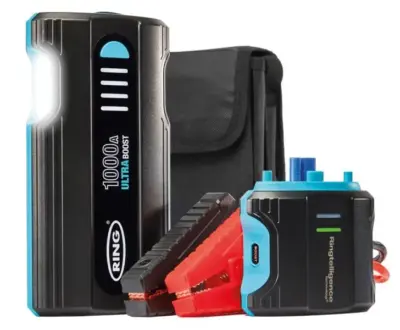 Avviatore di emergenza portatile batteria al litio 12V compatto e potente