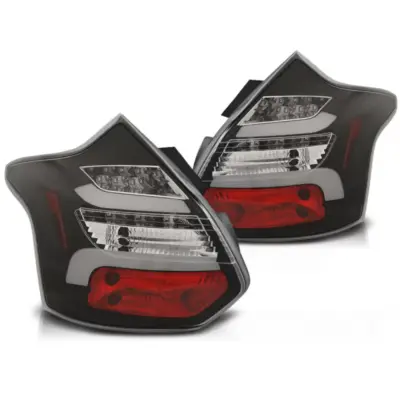 Barra LED Nera con Frecce Sequenziali Anteriore Ford Focus 3 Berlina 5 Porte
