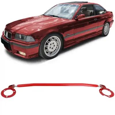 Barra Rinforzo Anteriore Alluminio Rossa per BMW E36 320i 323i 325i 328i 92-99