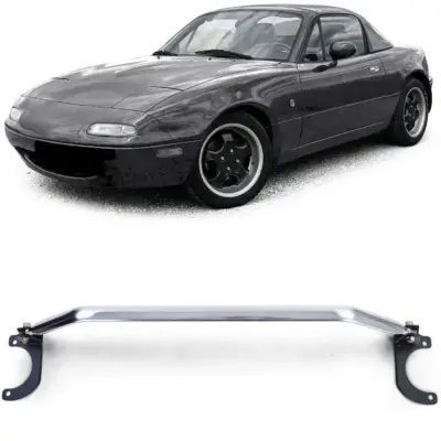 Barra Rinforzo Anteriore Regolabile Alluminio 3 Pezzi per Mazda MX-5 NA NB