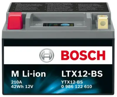 Batteria moto litio ricaricabile 12V 3,5Ah compatta leggera alta prestazione