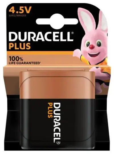 Batteria piatta 4,5V alcalina lunga durata pila elettrica compatta