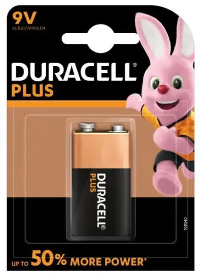 Batteria pila alcalina 9V lunga durata
