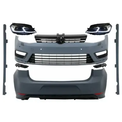 Body Kit Completo con Fari LED Dinamici R-line per VW Golf 7 Vii 2012-2017