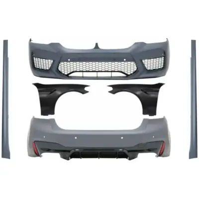 Body Kit Completo con Parafanghi Anteriori Neri M5 Design per BMW Serie 5 G30
