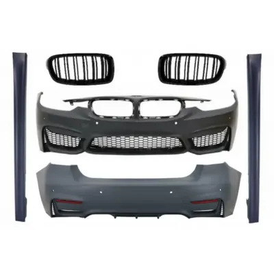 Body Kit Paraurti Anteriore con Griglie Doppie Stripe M3 Sport per BMW Serie 3
