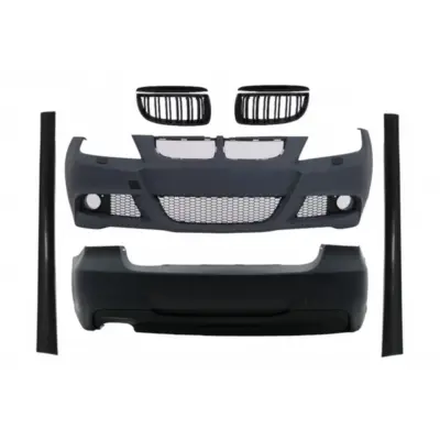 Body Kit Paraurti Anteriore M-technik Nero Lucido per BMW Serie 3 E90 2005-2008