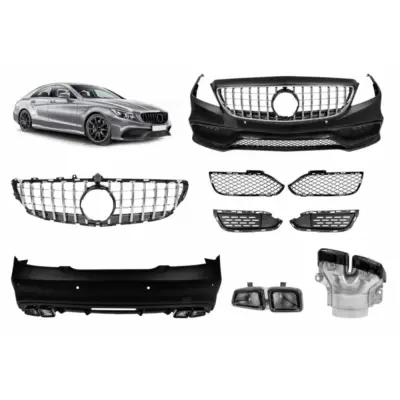 Body Kit Tuning Design 63 con Griglia Cromata per Mercedes CLS C218 2011-2017
