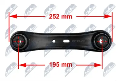 Braccio Posteriore Inferiore Destro Sinistro 252mm per Ford Mondeo Iv 07