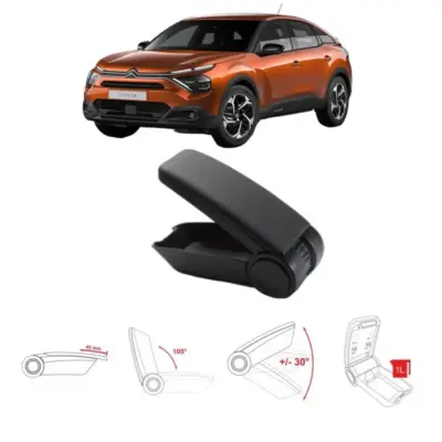 Bracciolo Armster OE1 Nero per Citroën C4 Spacetourer 2019+