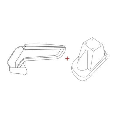 Bracciolo Armster S con Ecopelle Nera per Renault Clio 2013-2019