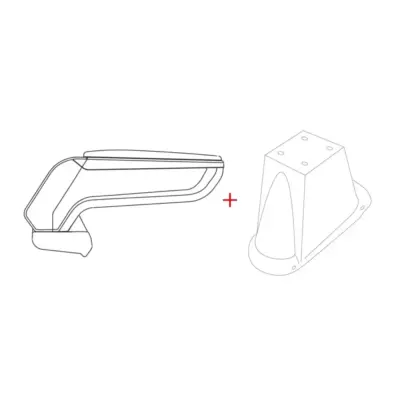 Bracciolo Armster S Ecopelle Nero per Fiat 500 2008-2015