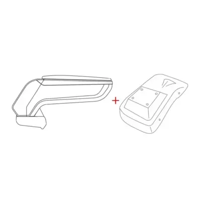 Bracciolo Armster S Pelle Ecologica Nera con Usb e Aux per Ford Fiesta dal 2017