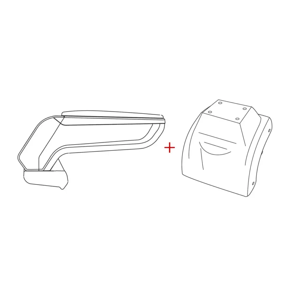 Bracciolo Armster S Pelle Ecologica Nera per Volkswagen Golf 5 2003-2010