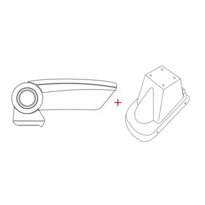 Bracciolo Centrale con Ecopelle Nero per Renault Clio 2013-2019
